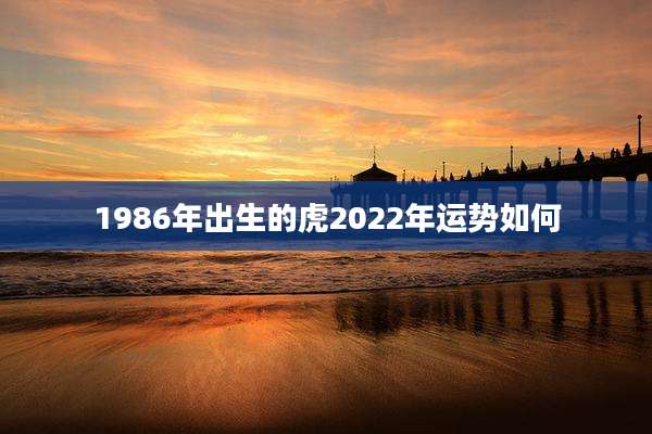 1986年出生的虎2022年运势如何