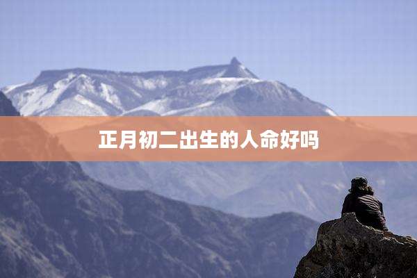 正月初二出生的人命好吗