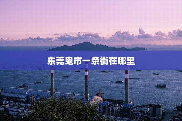 东莞鬼市一条街在哪里
