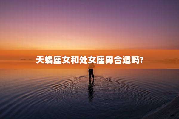 天蝎座女和处女座男合适吗?