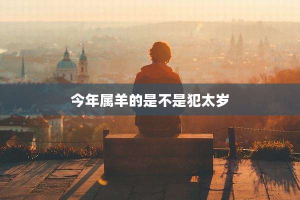 今年属羊的是不是犯太岁