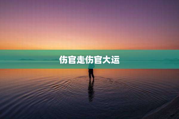 伤官走伤官大运