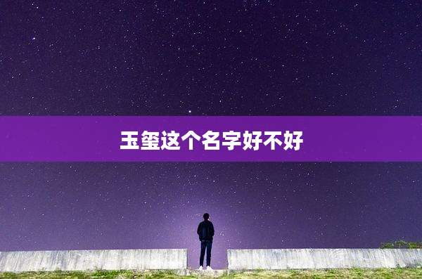 玉玺这个名字好不好