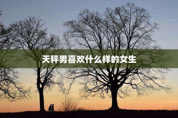 天秤男喜欢什么样的女生