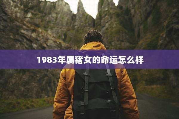 1983年属猪女的命运怎么样