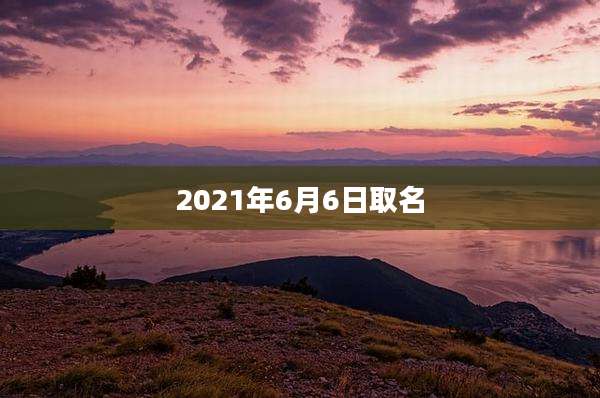 2021年6月6日取名