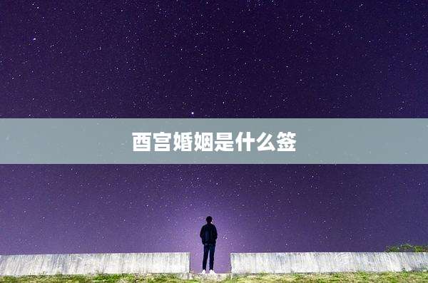 酉宫婚姻是什么签
