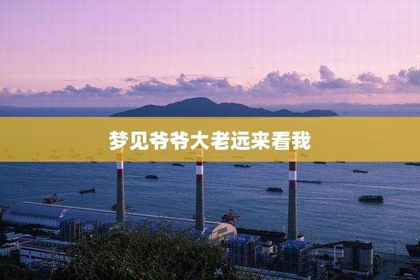 梦见爷爷大老远来看我