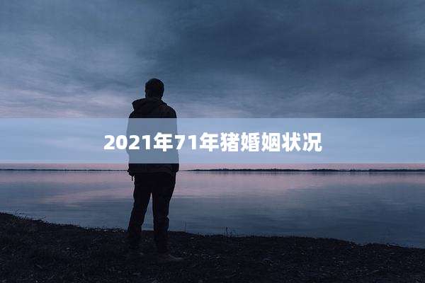 2021年71年猪婚姻状况