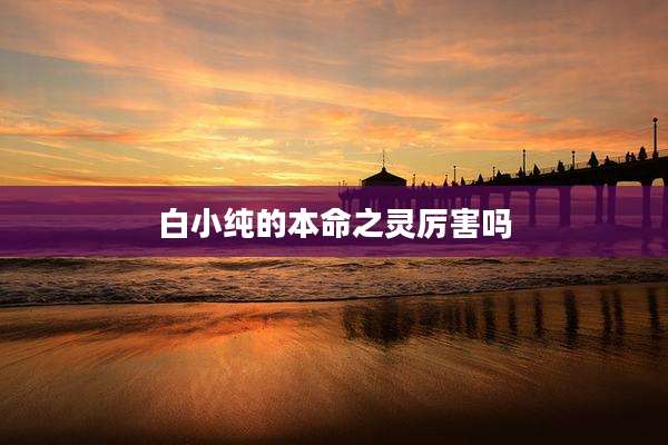 白小纯的本命之灵厉害吗