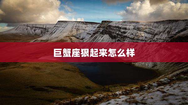 巨蟹座狠起来怎么样