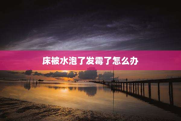 床被水泡了发霉了怎么办