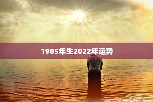 1985年生2022年运势