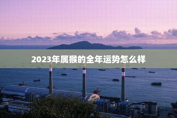 2023年属猴的全年运势怎么样