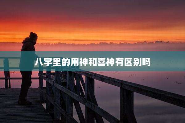 八字里的用神和喜神有区别吗