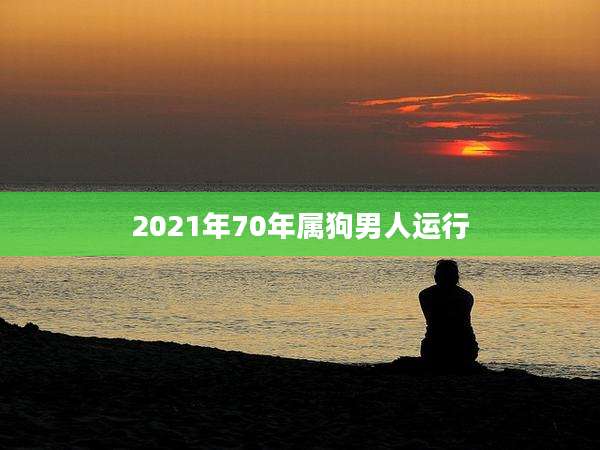 2021年70年属狗男人运行