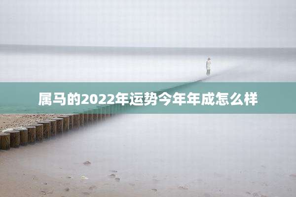 属马的2022年运势今年年成怎么样