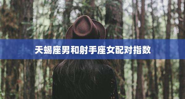 天蝎座男和射手座女配对指数