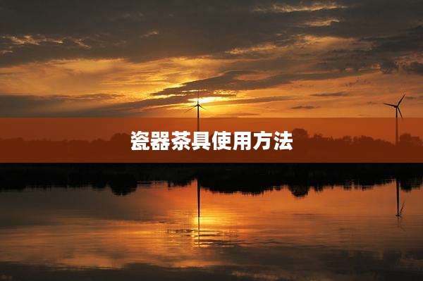 瓷器茶具使用方法