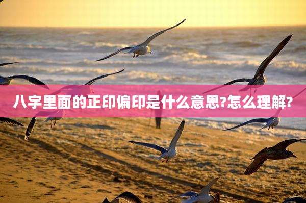 八字里面的正印偏印是什么意思?怎么理解?