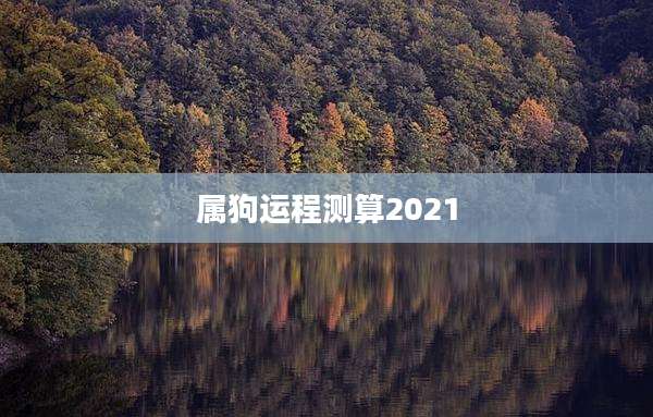 属狗运程测算2021