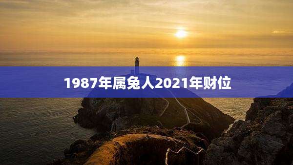 1987年属兔人2021年财位