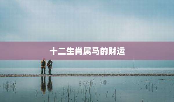 十二生肖属马的财运