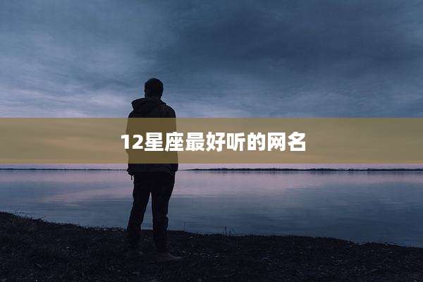 12星座最好听的网名