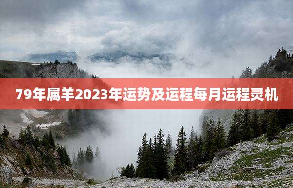 79年属羊2023年运势及运程每月运程灵机