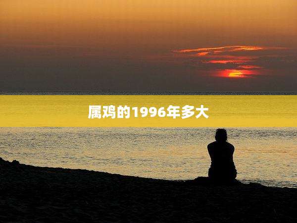 属鸡的1996年多大