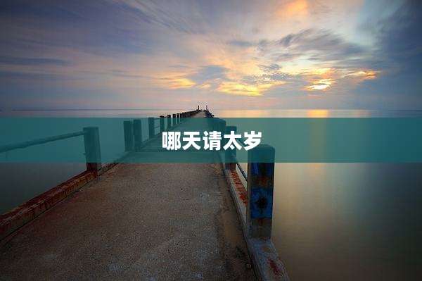 哪天请太岁