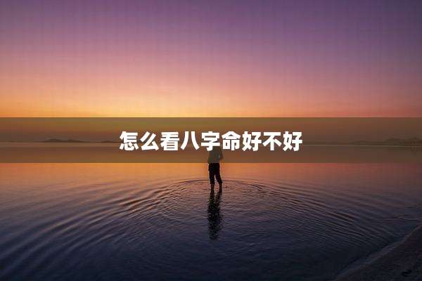 怎么看八字命好不好