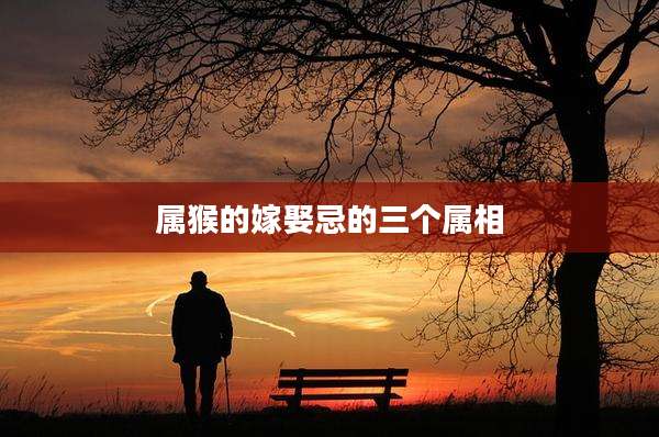属猴的嫁娶忌的三个属相