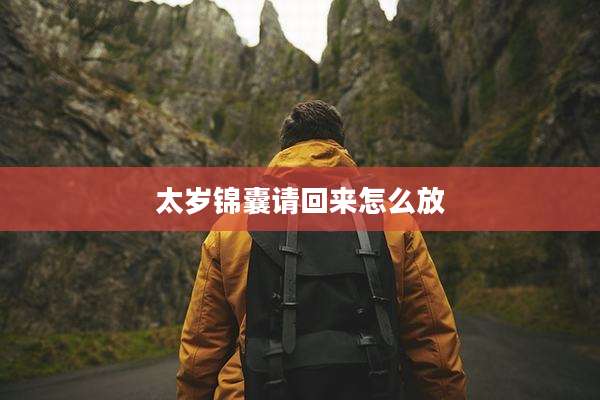 太岁锦囊请回来怎么放