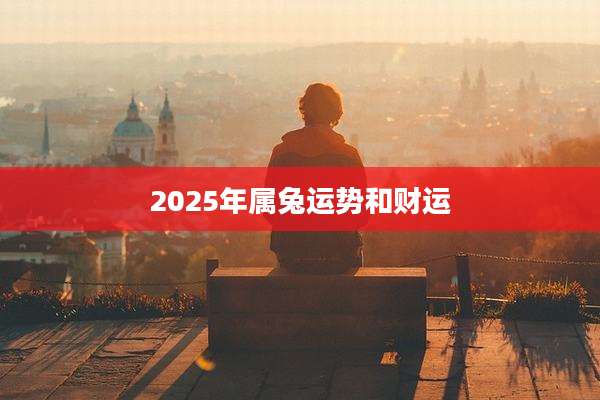 2025年属兔运势和财运