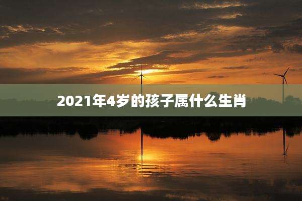 2021年4岁的孩子属什么生肖