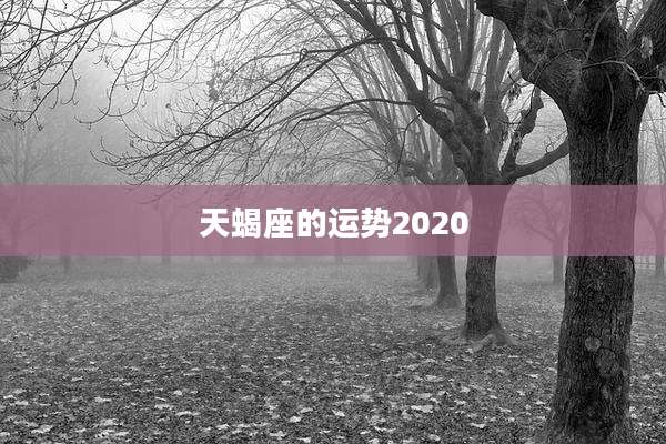 天蝎座的运势2020