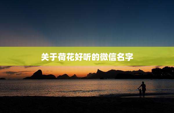 关于荷花好听的微信名字