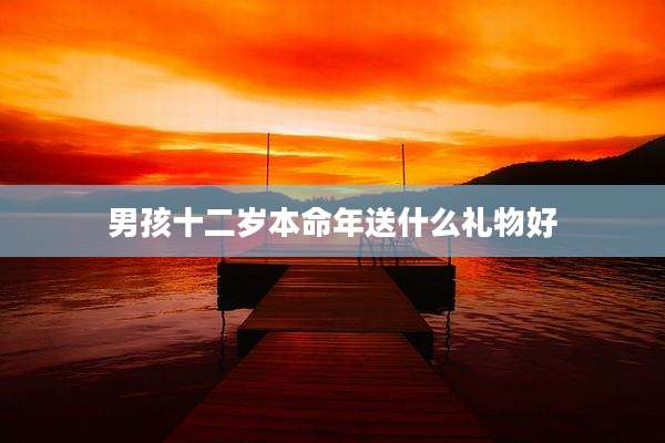 男孩十二岁本命年送什么礼物好