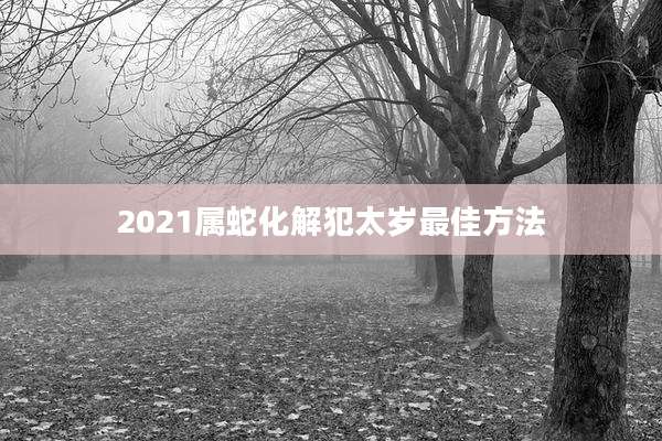 2021属蛇化解犯太岁最佳方法