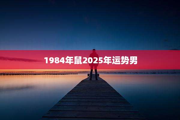 1984年鼠2025年运势男