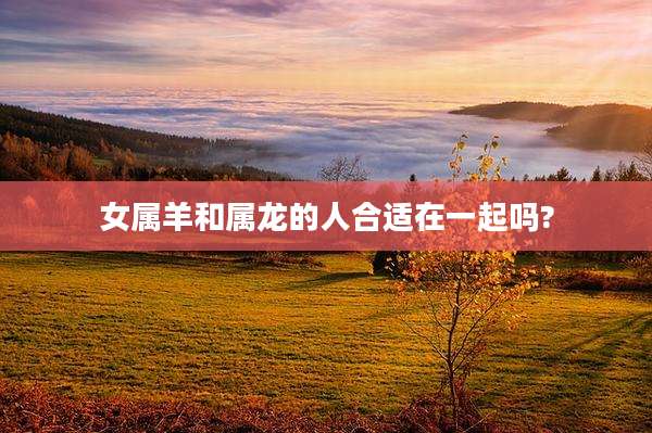 女属羊和属龙的人合适在一起吗?