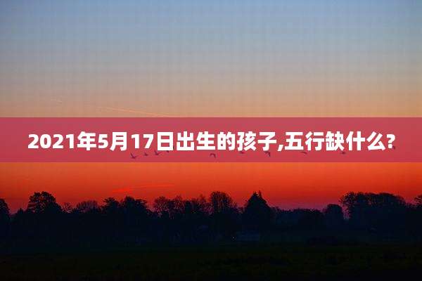 2021年5月17日出生的孩子,五行缺什么?