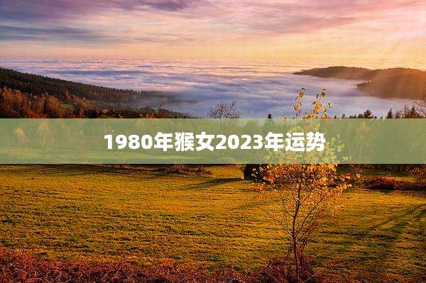 1980年猴女2023年运势