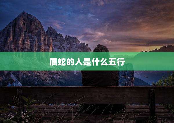 属蛇的人是什么五行