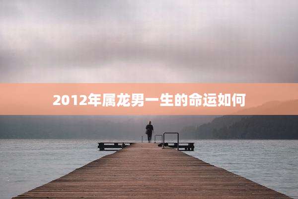 2012年属龙男一生的命运如何