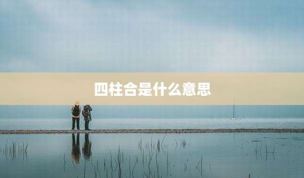 四柱合是什么意思