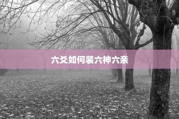 六爻如何装六神六亲