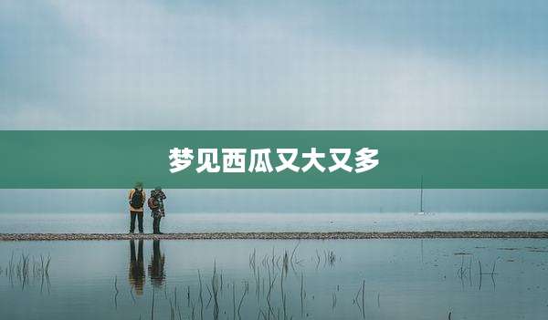 梦见西瓜又大又多