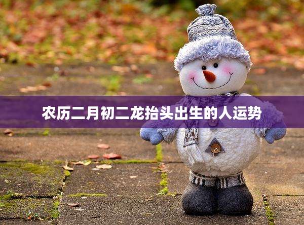 农历二月初二龙抬头出生的人运势